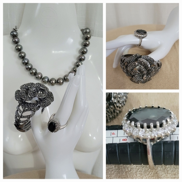 Silver and Black Ring / 9 - Picture 3 of 7